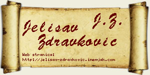 Jelisav Zdravković vizit kartica